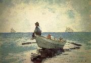 Winslow Homer Small fishing boats on the boy oil painting